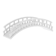 3St Kunststof Mini Tuinbrug Beige Met Gedetailleerd Design