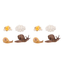 4 Sets Simulationsfiguren Lebenszyklus Schnecke Pädagogik Spielzeug