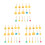 96 Stuks Sponge Schilderborstels Voor Kinderen Diy 7