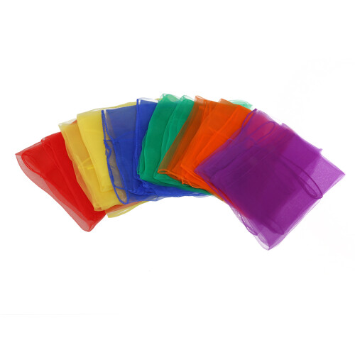 Square Juggling Silk Dance Scarf 24x24 Inch 2