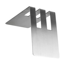 Stainless Steel V Shape Coffee Filter Paper-Double Slot Silver