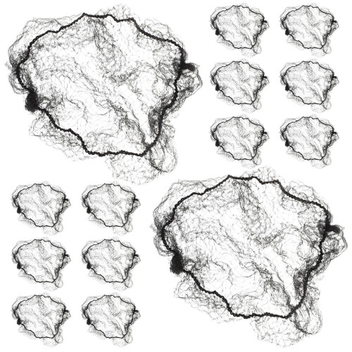 60 Stuks Mini Haarnetten Voor - Elastische Mesh Pruikmutsen