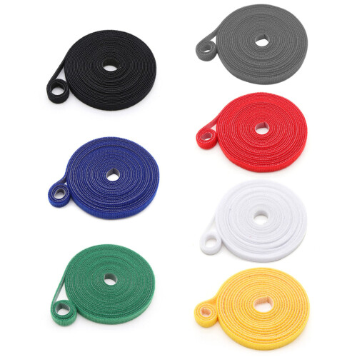 User Friendly Nylon Plant Support Tie Rings Fastener-Blue 2M 1