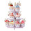 Βάση για Cupcakes Rainbow, Χάρτινη Βάση για Επιδόρπια για Εύκολη Εγκατάσταση, 2