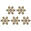 5Pcs Antique Thread Bobbins Embroidery Thread-Plum blossom gold 1
