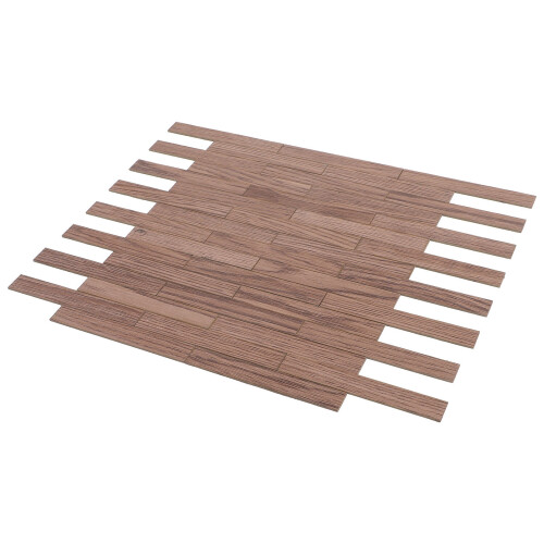 200 Pièces Parquet Miniature Imitation Grain De Bois Pour Maison Mini 2