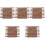 200 Pièces Parquet Miniature Imitation Grain De Bois Pour Maison Mini 5