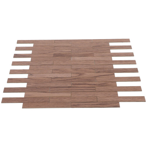 200 Pièces Parquet Miniature Imitation Grain De Bois Pour Maison Mini 1