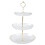 Serving Tray Plastic Texture Dessert Display-White third floor 1
