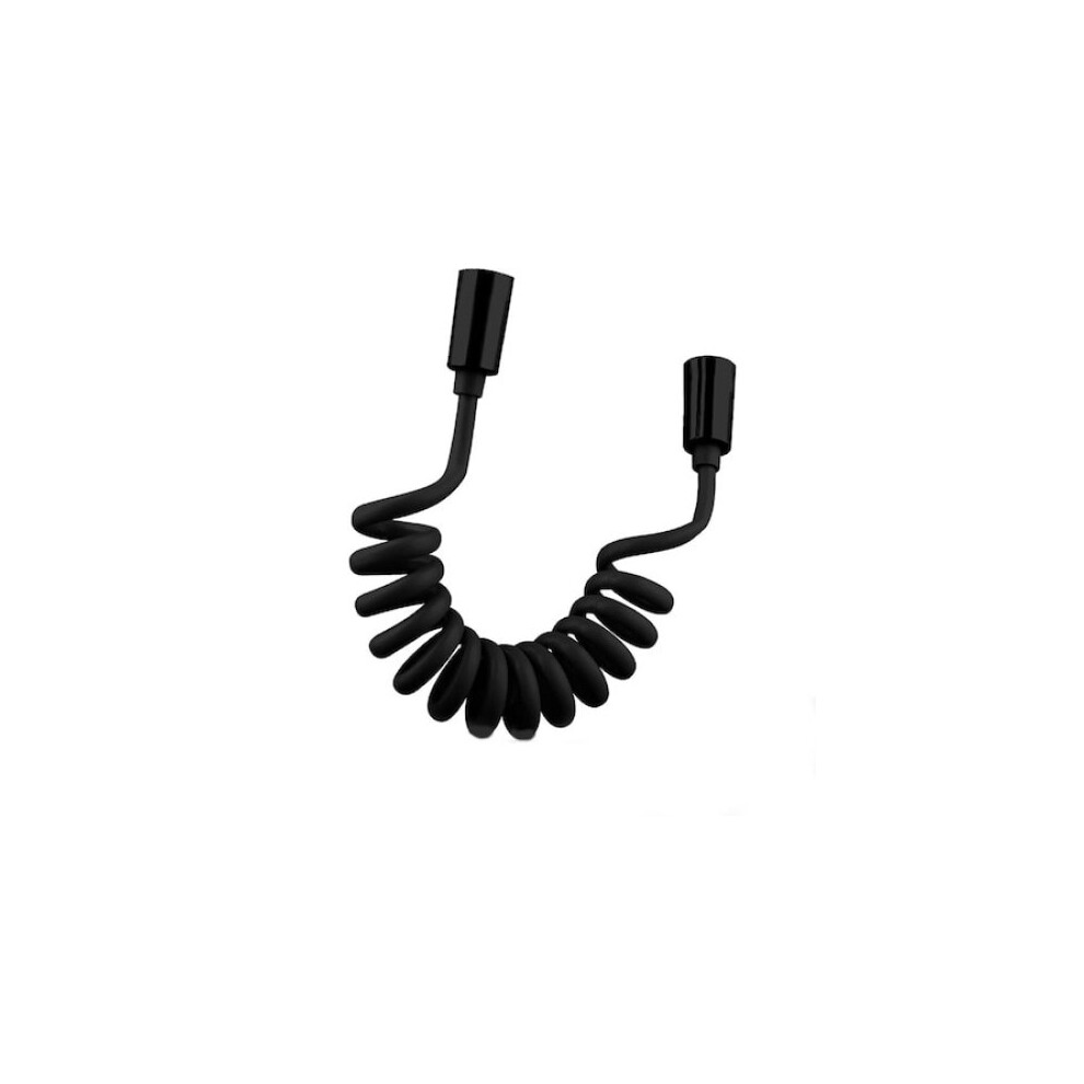 Heatproof Cold-Resistant Flexible Shower Hose, Stainless Steel Material Hose For Plumbing Toilet Bidet Sprayer, Space-Saving Storage (Black) 9135470842162