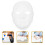 10 Pcs Blank Male Full Face Mask For Kids Diy Paintable 4