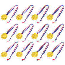 50Stk Kinder Goldmedaillen Metall Mit Halsband Für Sportpreise Party