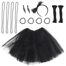 1 Set Fantasikläder Halsband, Armband, Örhängen, Fisknätshandskar