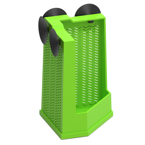 Suction Cup Reptiles Feeder ABS Corner Feeding Dish For-L