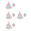 4 Sets Kerst Pop Accessoires Schort Chef Voor Verkleedspel 6