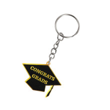 Charming Academic Caps Keepsake Key Chain-Graduation hat