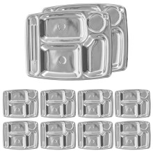 10Pcs Miniatyr Tallrikar För Dockhus Kök Middag