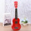 21 Cali Drewniane Ukulele Edukacyjna Czerwone 9