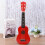 21 Cali Drewniane Ukulele Edukacyjna Czerwone 10