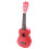 21 Cali Drewniane Ukulele Edukacyjna Czerwone 2