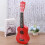 21 Cali Drewniane Ukulele Edukacyjna Czerwone 11