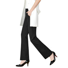 Tapata Damen Schlaghose Anzughose Mittlere Leibhöhe Schwarz Länge 74cm S — business hose damen