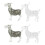 4St Moderne Plastic Sculptuur Transparant Voor Thuis 7