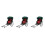 3Pcs Simulation Jinrikisha Model Retro Desktop Decoration 6
