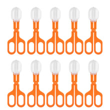 10lots Large Spiders Insect Catcher Tweezer Clamp-orange color