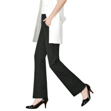 Tapata Pantalones de Campana para Mujer de Traje Antracita Largo 84 cm M