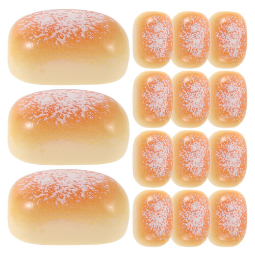 100 Pcs Artificial Mini Bread Resin Craft For DIY Kitchen Decoration 1