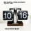 Mechanical Digital Turn Page Clock with Wood Base for Safe-A 7