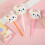 3Pcs Rabbit Shape Ballpoint Pens For Office Classroom 5