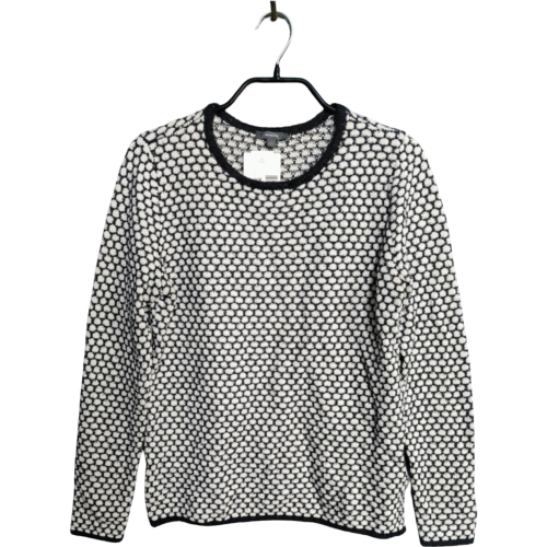 Montego Pull Femme Élégant Confortable Chaud Noir Pois Blancs Taille S