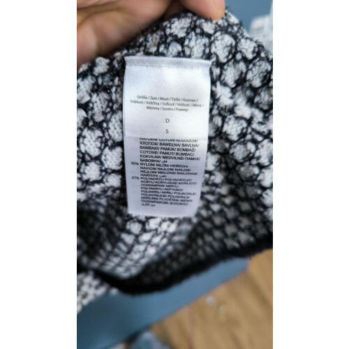 Montego Pull Femme Élégant Confortable Chaud Noir Pois Blancs Taille S 2
