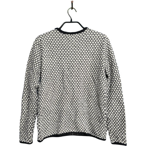 Montego Pull Femme Élégant Confortable Chaud Noir Pois Blancs Taille S 1