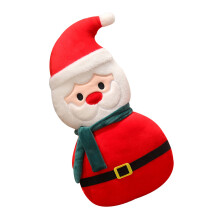 Christmas Santa Pillow Snowman Cushion For Holiday-Red