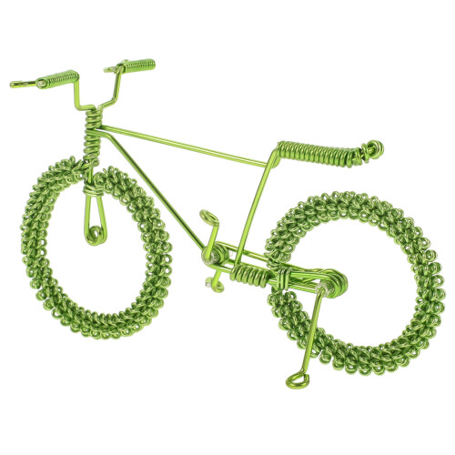 4Pcs Mini Bicycle And Tiny House Model Decor Accessory