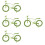 4Pcs Mini Bicycle And Tiny House Model Decor Accessory 9
