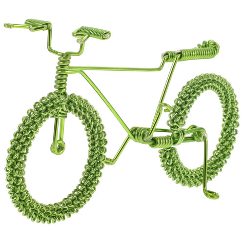 4Pcs Mini Bicycle And Tiny House Model Decor Accessory 2