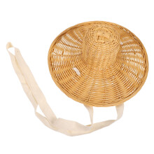 Kids Rattan Konhatt Handgjord Solhatt Orientalisk Cosplay Fotoprop