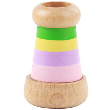 Delicate Wooden Kaleidoscope Toy For Kids Educational Rotating Gift