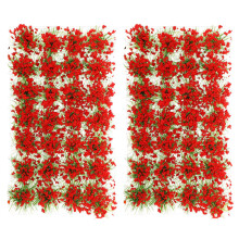 2 Dozen Simulierte Grasbosjes En Valse Bloemcluster Voor Sandtafel