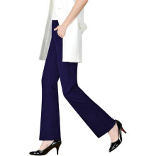 Tapata Pantalones de campana para mujer traje azul marino Largo 74 cm S