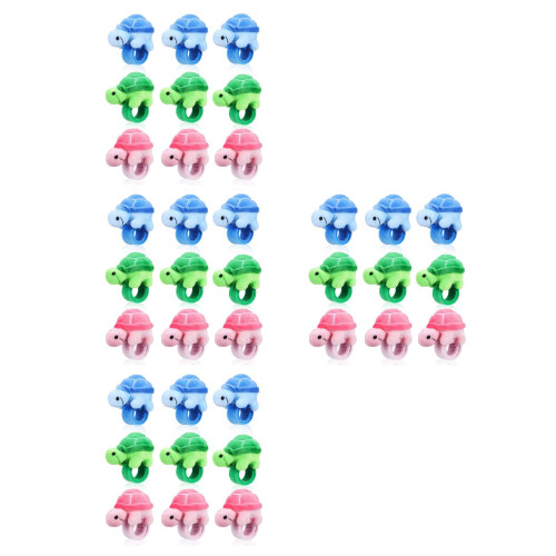 36 Stuks Schildpad Klaphorloge Gewatteerde Dier Klaphorloges 1