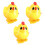 3 Stuks Opwindbare Springende Kip Speelgoed Educatief Decoratief 1