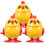 3 Stuks Opwindbare Springende Kip Speelgoed Educatief Decoratief 11