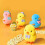 6 Stuks Easter Opwindkuiken Pluchen Speelgoed Eiermandje Vullers 3
