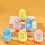 6 Stuks Easter Opwindkuiken Pluchen Speelgoed Eiermandje Vullers 2