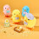 6 Stuks Easter Opwindkuiken Pluchen Speelgoed Eiermandje Vullers 5